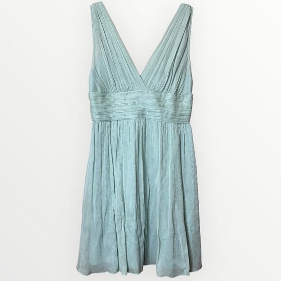 J Crew Petite Ava Dress Silk Chiffon in Dusty Shale Size 6P NWT - Picture 1 of 16